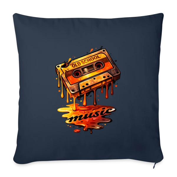 Rétro Cassette Audio : L'Esprit 80s sur Housse de coussin décorative 45 x 45 cm