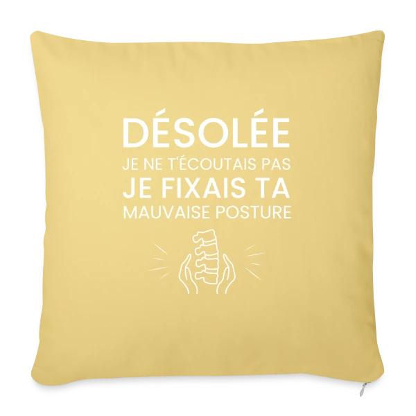 Désolé, Je ne Peux Pas... [À Personnaliser] sur Housse de coussin décorative 45 x 45 cm
