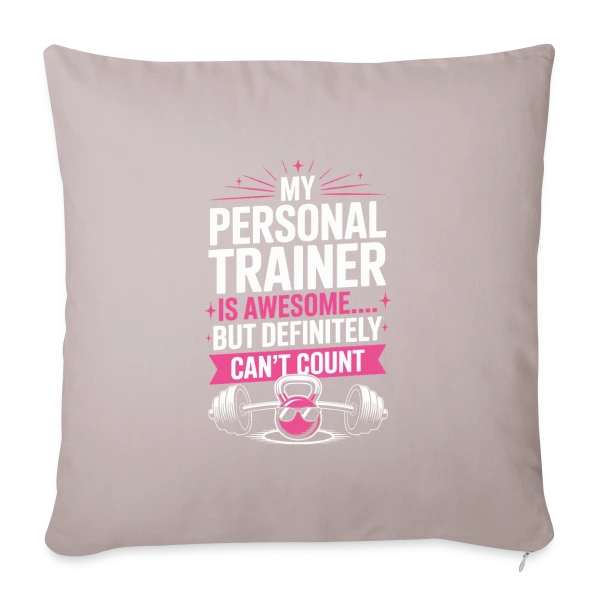 Mon Coach Personnel au Fitness Studio sur Housse de coussin décorative 45 x 45 cm