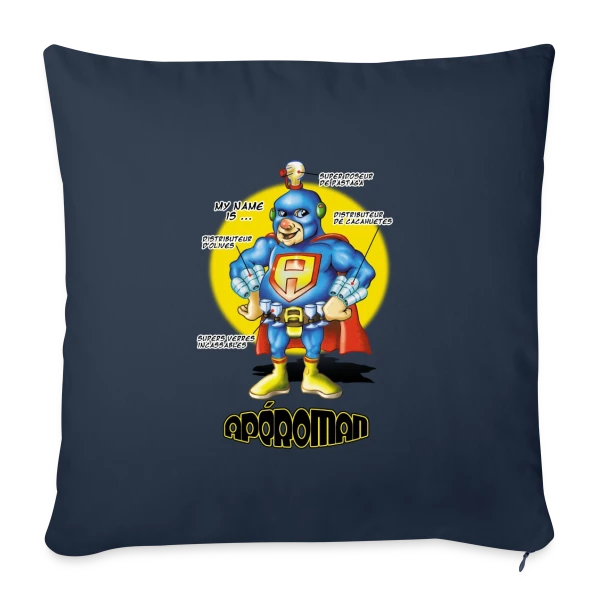 Apéro Man : Le Héros sur Housse de coussin décorative 45 x 45 cm