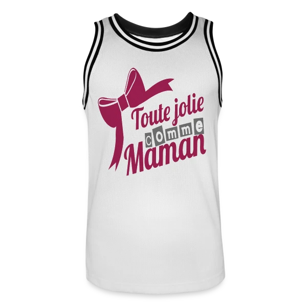 Aussi Jolie Que Maman sur Maillot de basket Homme
