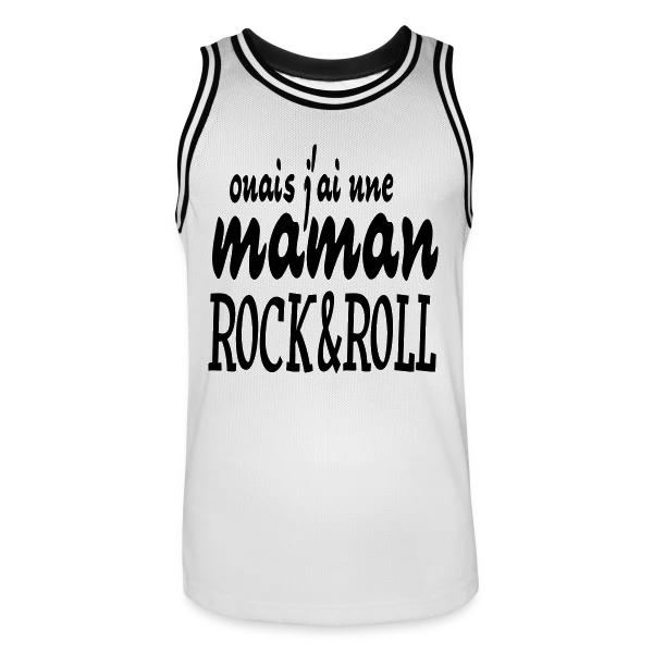 Maman Rock'n'Roll sur Maillot de basket Homme