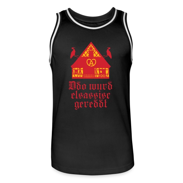 Ici On Parle Alsacien sur Maillot de basket Homme