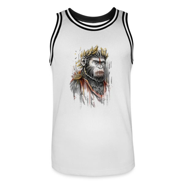 César l'Empereur Singe sur Maillot de basket Homme
