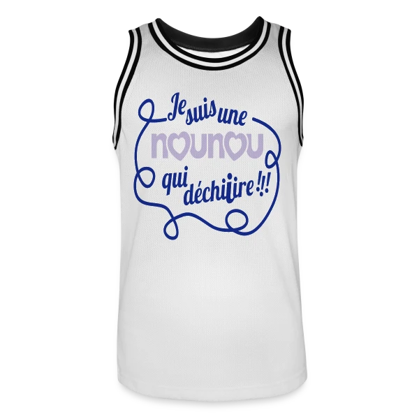 Ma Nounou en Or qui Déchire sur Maillot de basket Homme
