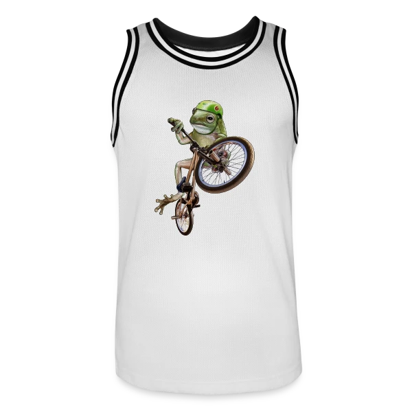 Grenouille BMX : Le Rider des Marais sur Maillot de basket Homme