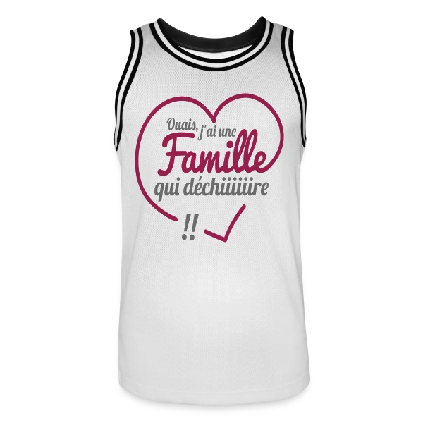 Famille qui Déchire – Unie et Géniale sur Maillot de basket Homme