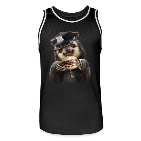 Burger Flic : L'Ordre Gourmand sur Maillot de basket Homme