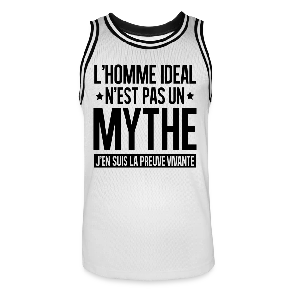 Homme Idéal : Le Mythe Rendu Réel sur Maillot de basket Homme