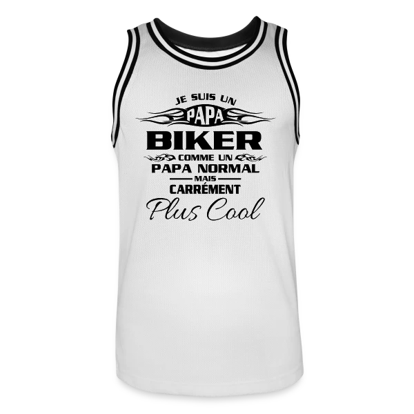 L'Âme du Biker sur Maillot de basket Homme