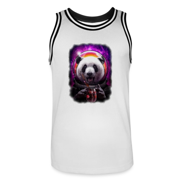 Pandanaut : L'Aventure Spatiale du Panda sur Maillot de basket Homme