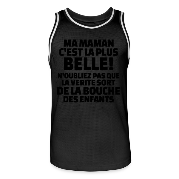 "Ma Maman, La Plus Belle du Monde" : Amour Infini sur Maillot de basket Homme