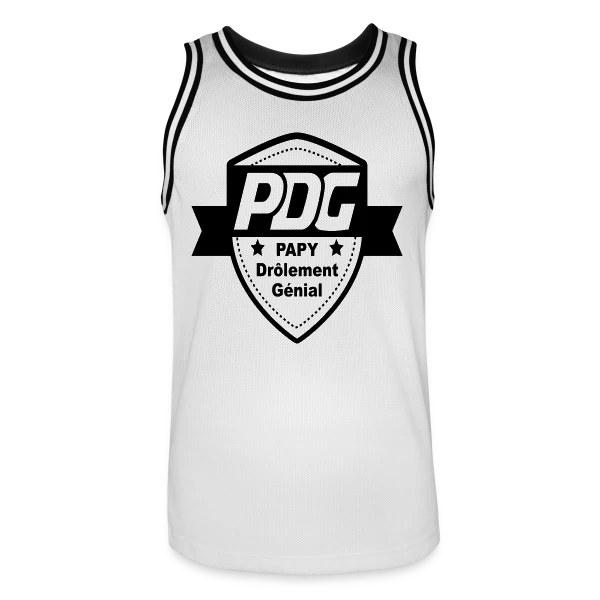 Papy PDG : Le Boss de la Famille sur Maillot de basket Homme