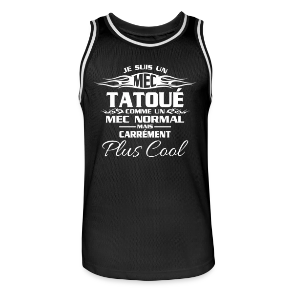 Tatouage Urbain Audacieux sur Maillot de basket Homme