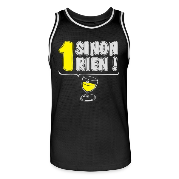 Un Jaune ou Rien sur Maillot de basket Homme