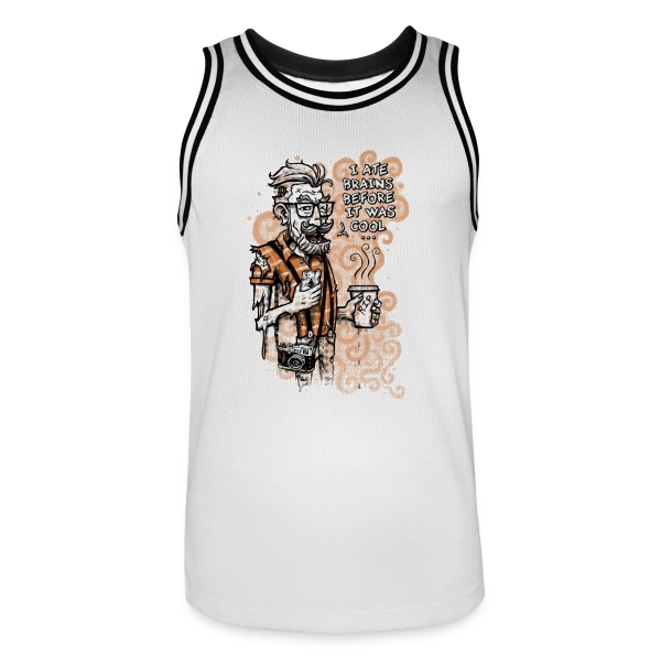 Hipster Zombie : Le Style Avant l'Heure sur Maillot de basket Homme