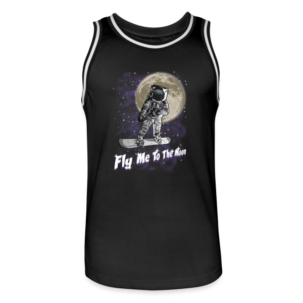 Snowboarder lunaire sur Maillot de basket Homme