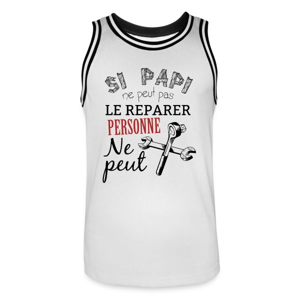 Papi Bricoleur - L'Expert des Réparations sur Maillot de basket Homme