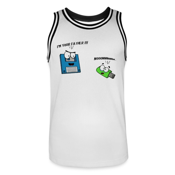 Je suis ton père - Humour Galactique Culte sur Maillot de basket Homme