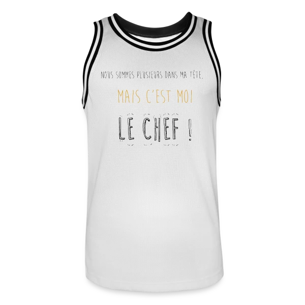 Le Chef dans Ma Tête sur Maillot de basket Homme