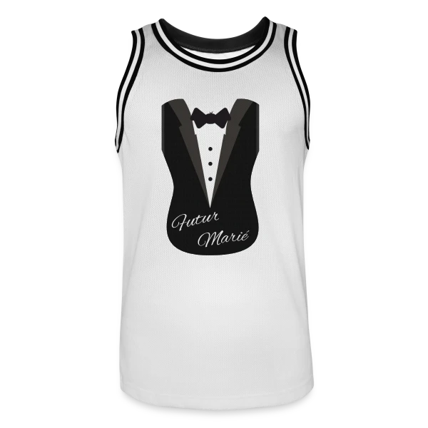 EVG : Le Futur Marié - Humour Garanti ! sur Maillot de basket Homme
