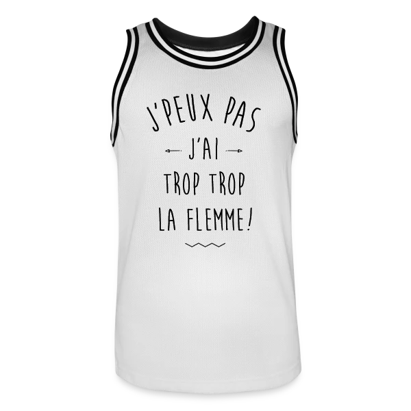 La Flemme Extrême : Vraiment Trop ! sur Maillot de basket Homme