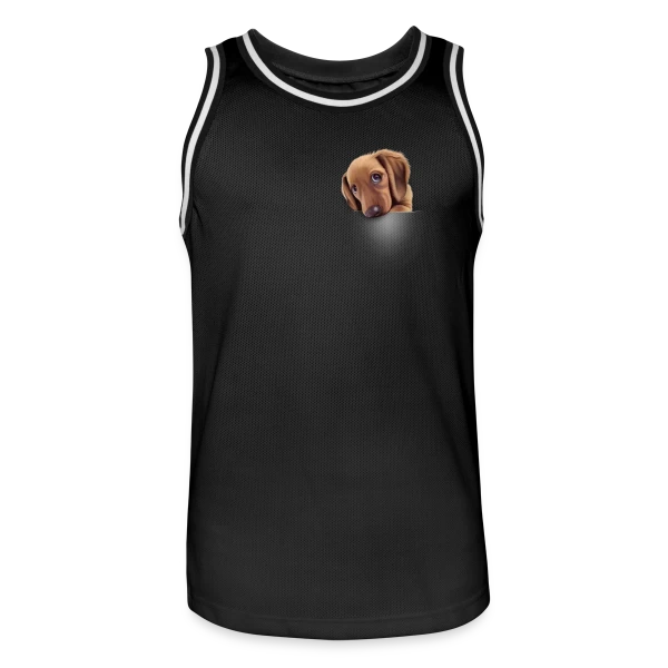 Chien de Poche sur Maillot de basket Homme