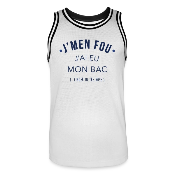 Diplômé du Bac : Mission Accomplie ! sur Maillot de basket Homme