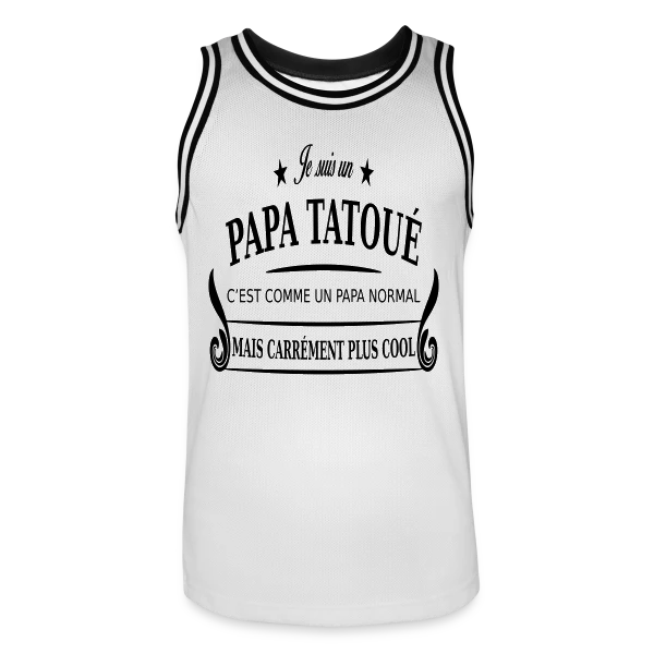 Super Papa Tatoué sur Maillot de basket Homme