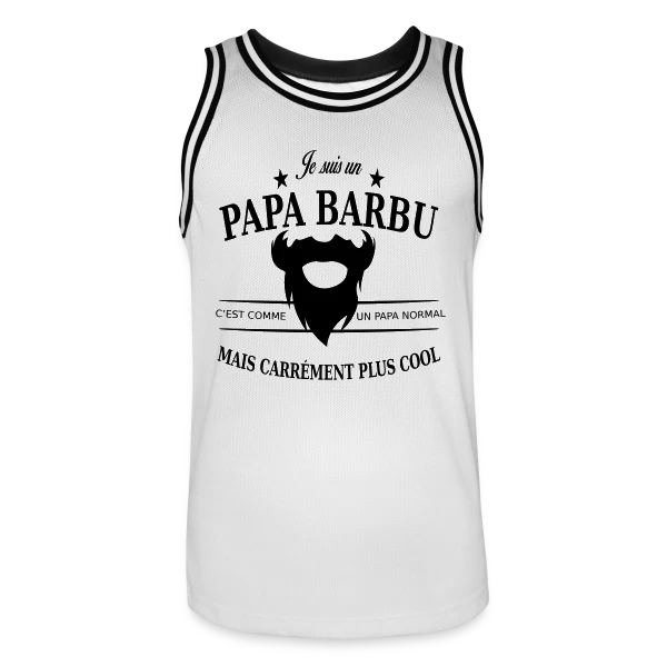 Papa Stylé Barbu sur Maillot de basket Homme