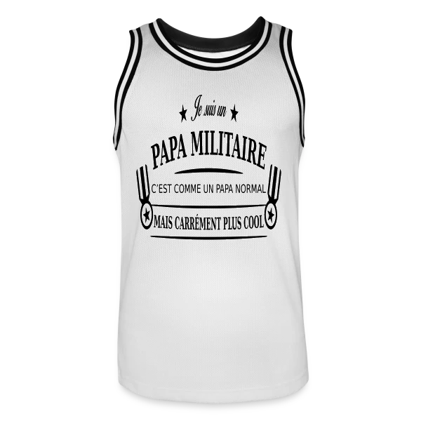 Papa Héro Militaire sur Maillot de basket Homme