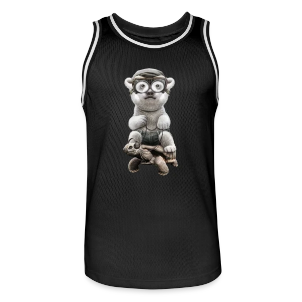 Tortue Polaire Aventureuse sur Maillot de basket Homme