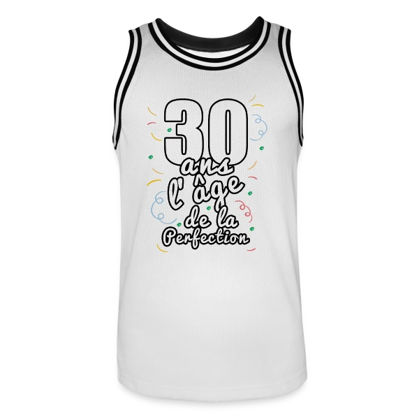 Trentenaire Stylé sur Maillot de basket Homme