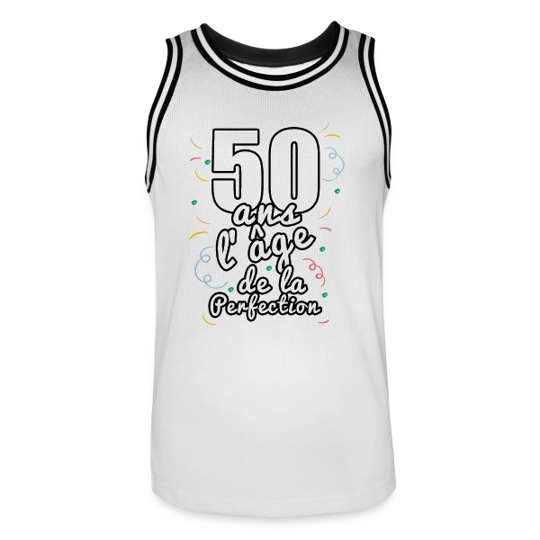 50 Ans Fabuleux : Un Demi-Siècle d'Aventures sur Maillot de basket Homme