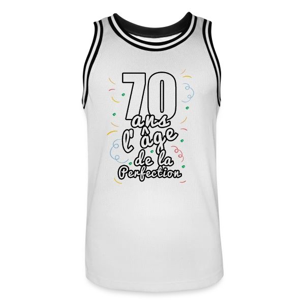 Anniversaire 70 Ans : Célébration Mémorable sur Maillot de basket Homme