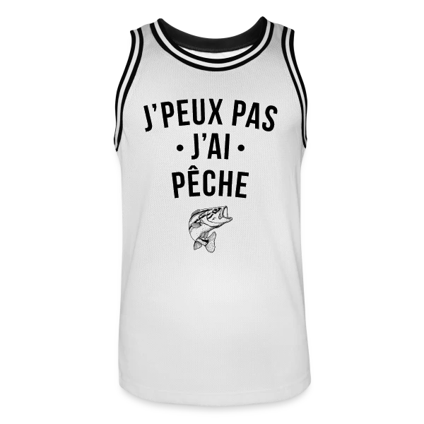 J'peux Pas, J'ai Pêche ! sur Maillot de basket Homme