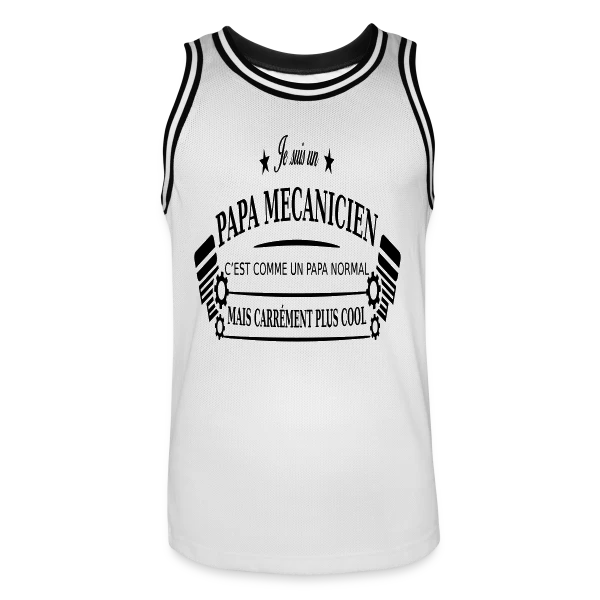 Papa Mécanicien Pro sur Maillot de basket Homme