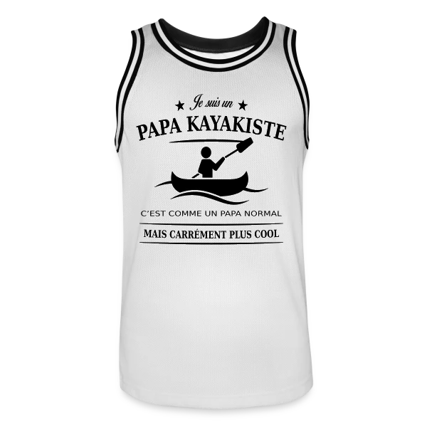 Papa Kayakiste Passionné sur Maillot de basket Homme