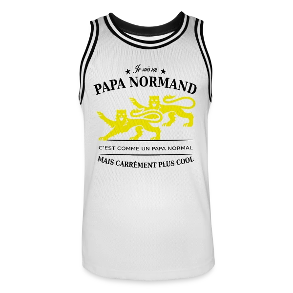 Papa Normand au Guépard Doré sur Maillot de basket Homme