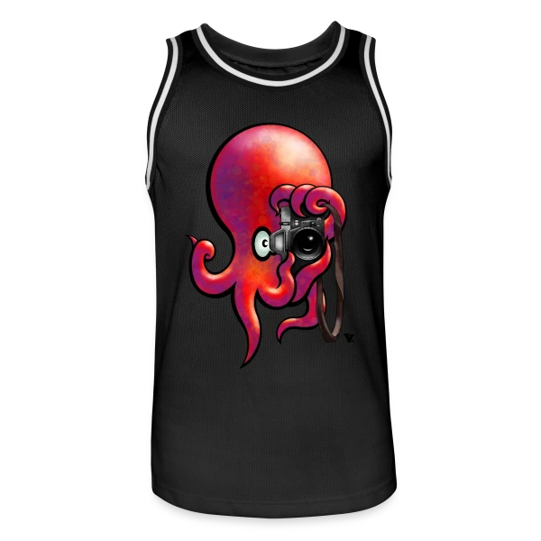 Poulparazzi - Le paparazzi des fonds marins sur Maillot de basket Homme