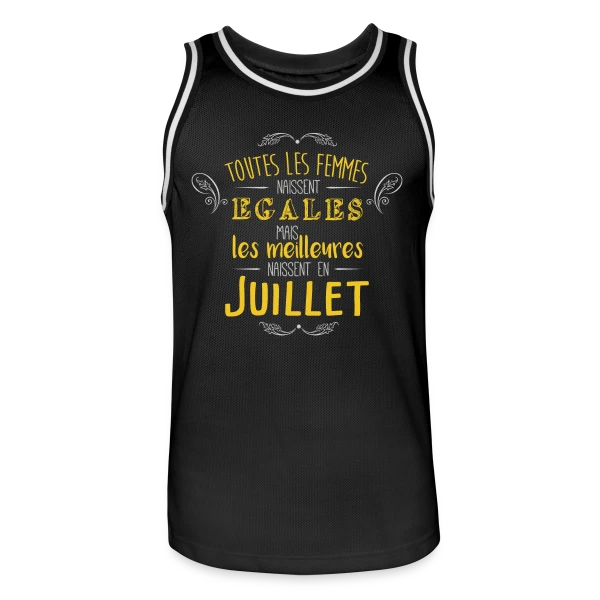 Reine de Juillet : Les Légendes Naissent en Été sur Maillot de basket Homme