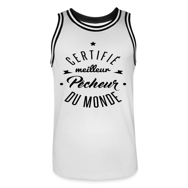 Certifié Meilleur Pêcheur sur Maillot de basket Homme