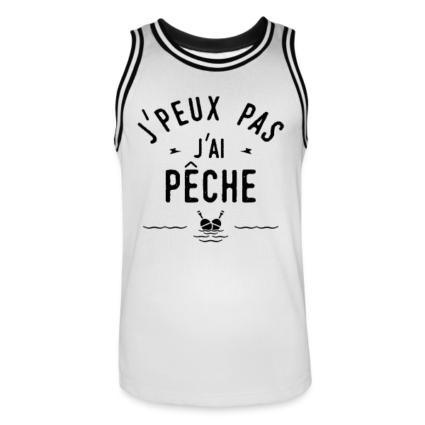 J'peux Pas, J'ai Pêche ! sur Maillot de basket Homme