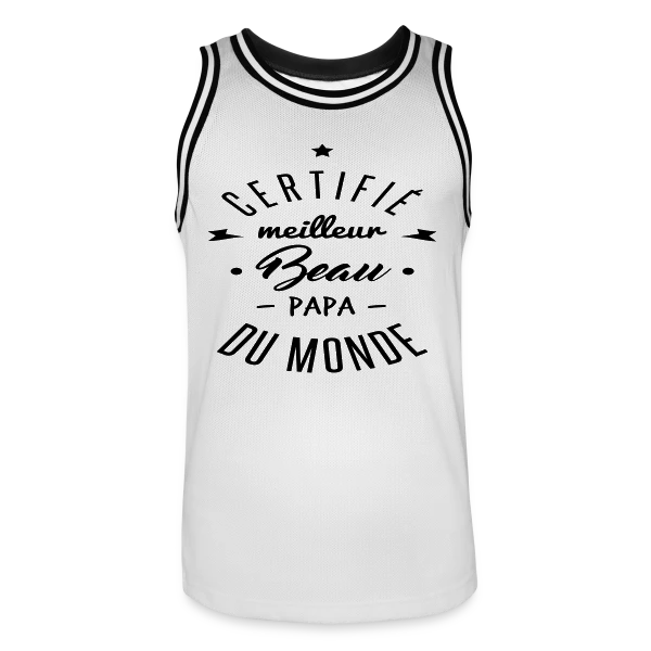Meilleur Beau-Papa du Monde sur Maillot de basket Homme