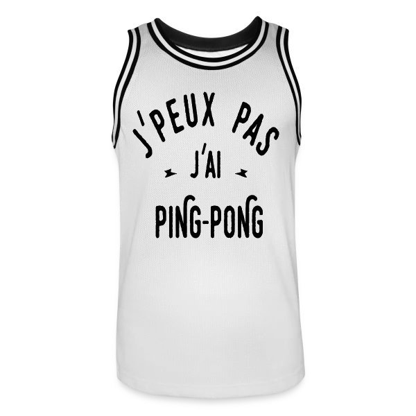 J'peux Pas, J'ai Ping Pong ! sur Maillot de basket Homme
