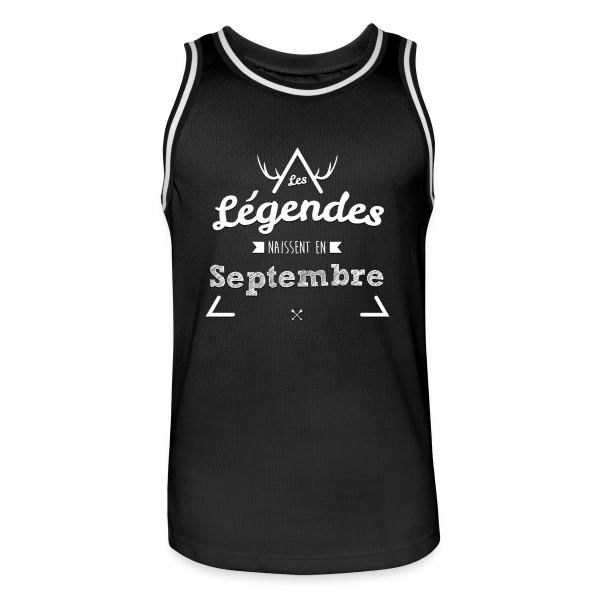 Anniversaire : Légende Née en Septembre sur Maillot de basket Homme