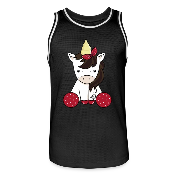 Licorne Rockabilly : Style Rétro Envoûtant sur Maillot de basket Homme