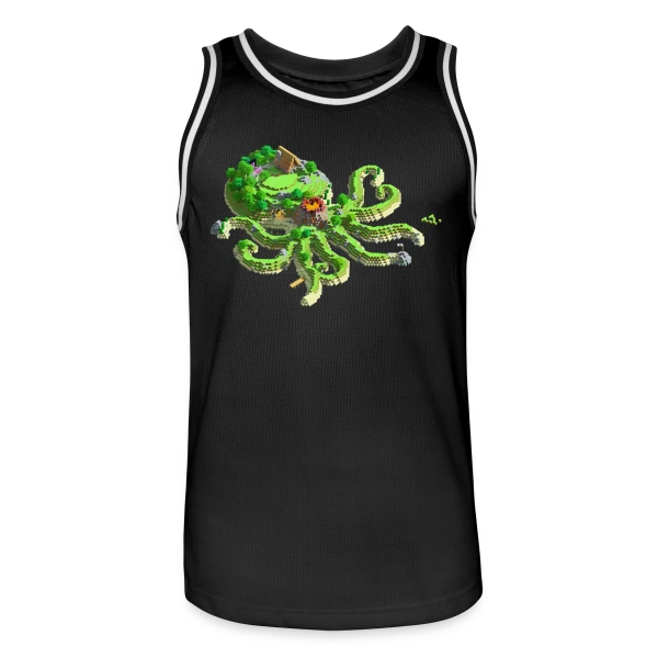 OctoCraft - L'île aux pieuvres sur Maillot de basket Homme