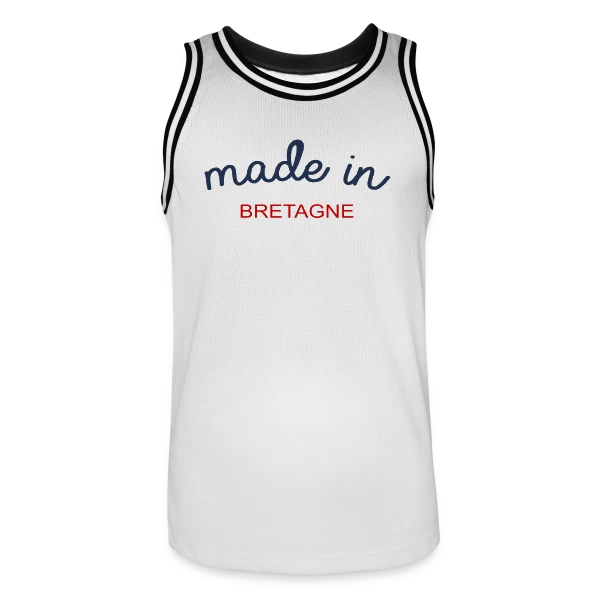 Made in Bretagne: L'Authentique Fierté Bretonne sur Maillot de basket Homme