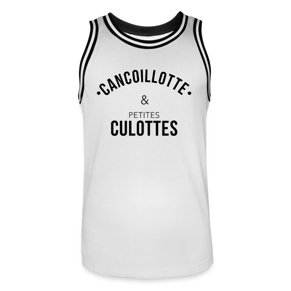 Humour Franc-Comtois : Cancoillotte & les Petites sur Maillot de basket Homme
